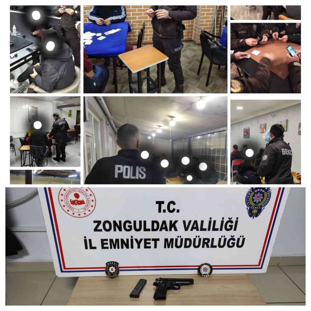 Zonguldak’ta yasadışı bahis ve kumarla mücadele denetimi yapıldı